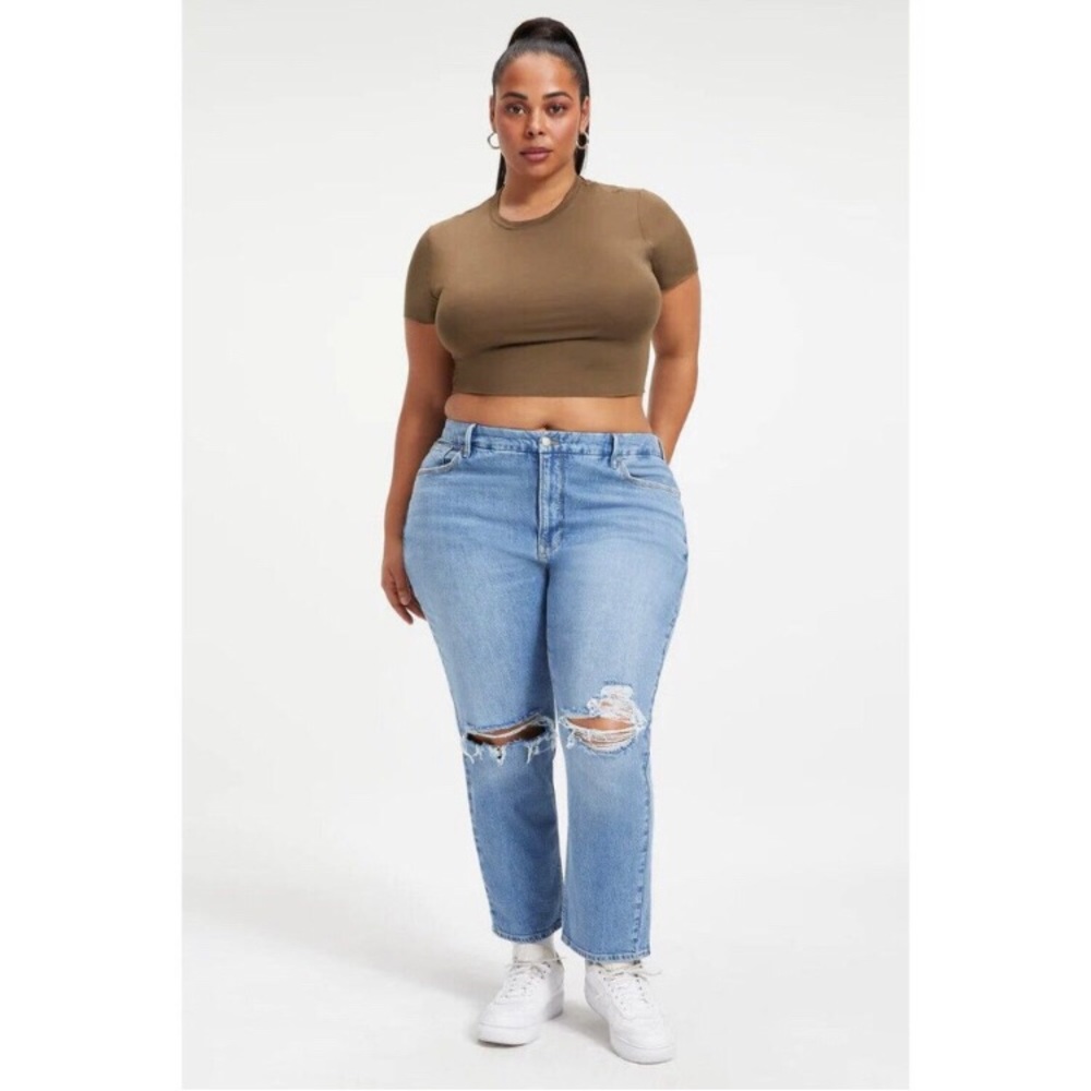 Good American Good legs 18 crop never worn